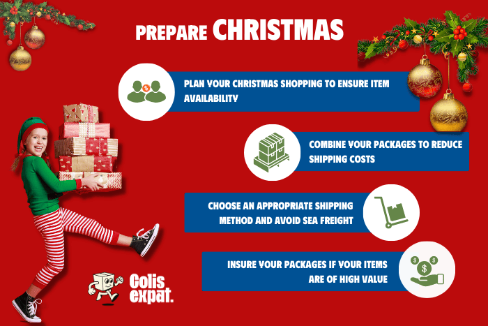 Forward packages for Christmas with ColisExpat